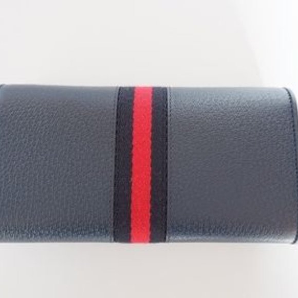 Gucci Ophidia Leather Continental Wallet On Chain in Blue - Picture 4 of 6